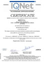 Certificat du système de gestion de la qualité